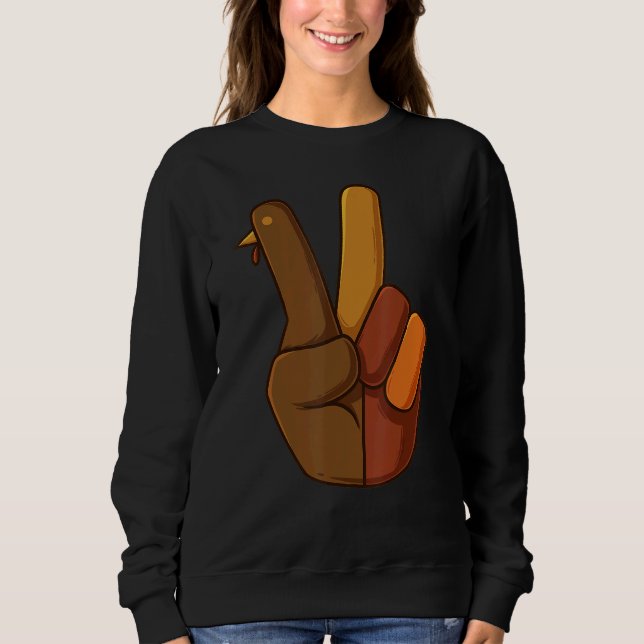 Camisa de criança menino Sinal de Paz Mão de Peru  (Frente)