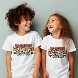 Camisa De Crianças Amadas E Abençoadas, Ação De Gr