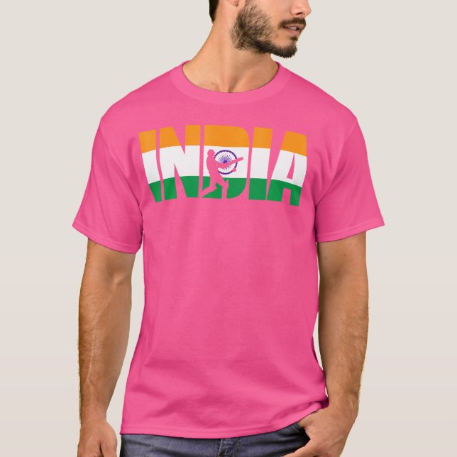 Camisa de críquete da Índia 2020 para fãs de críqu (Frente)