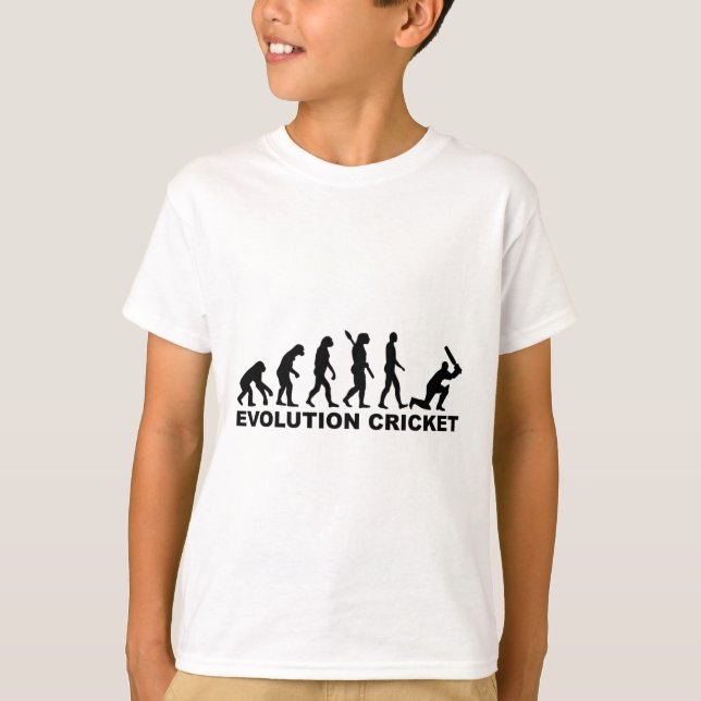 Camisa de críquete Evolution Of Man (Frente)