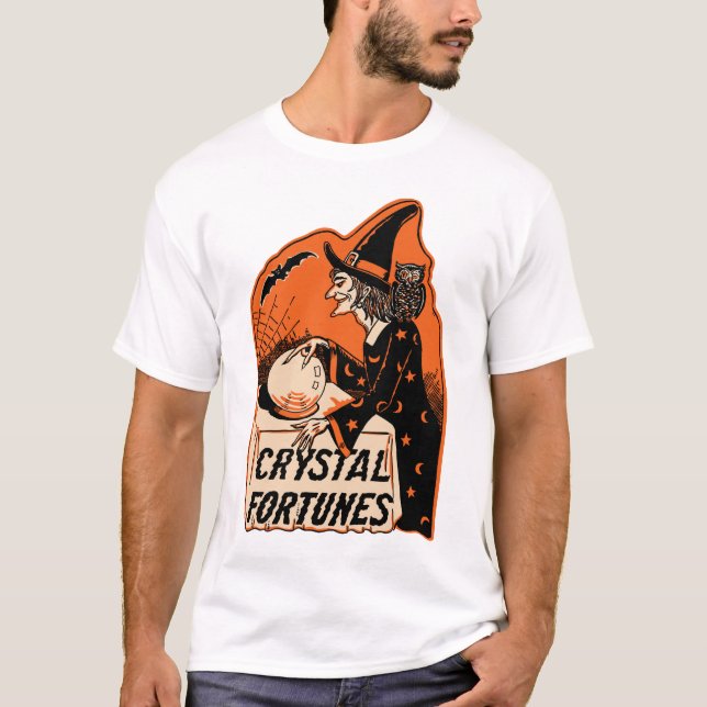 Camisa de cristal das fortunas do Dia das Bruxas (Frente)