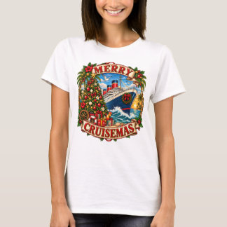 Camisa de Cruzeiro de Natal, T-shirt Merry Cruisem