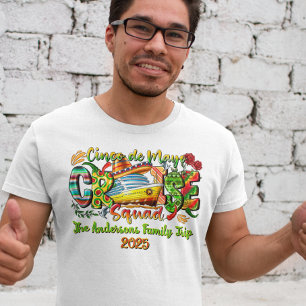 Camisa de Cruzeiro do Cinco De Mayo Nome e Ano Per