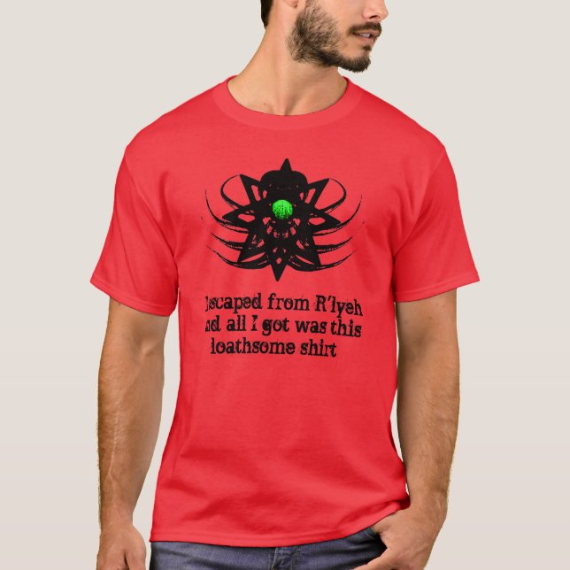 Camisa de Cthulhu - escape de R'lyeh (Frente)