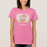 Camisa de Cupcake rosa
