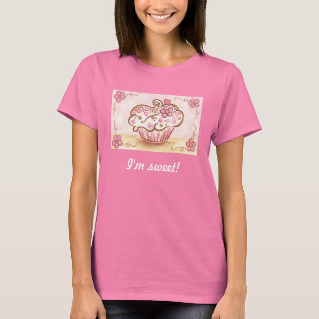 Camisa de Cupcake rosa (Frente)