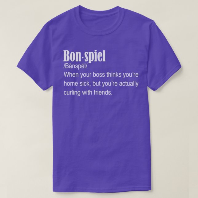 Camisa de Curva de Definição de Bonspiel (Frente do Design)