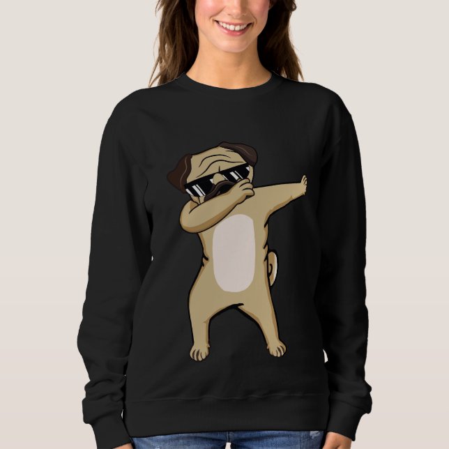 Camisa De Dabbing Pug, Presentes De Pug, Amantes D (Frente)