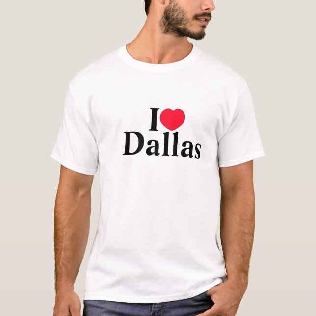 Camisa de Dallas do amor dos homens (Frente)