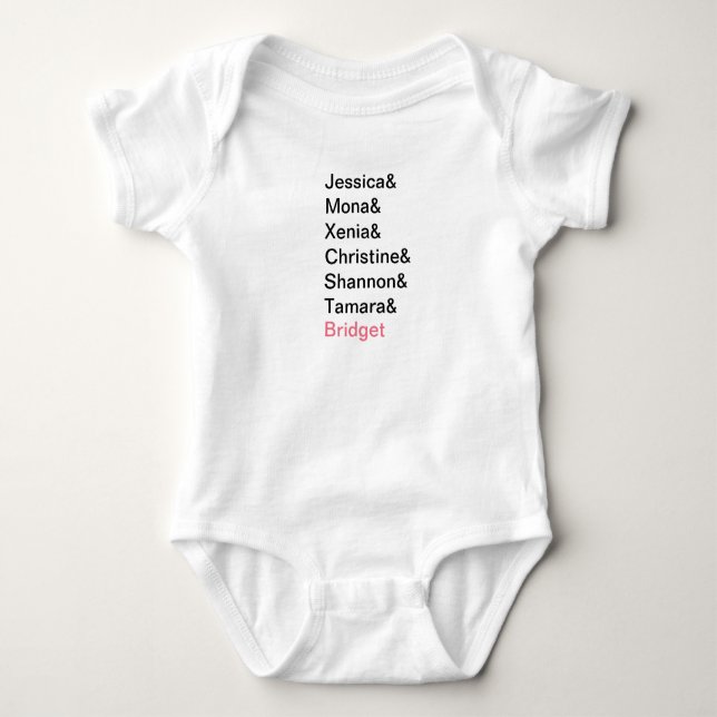 Camisa de Damas de Honra Ampersand e Despedida de  (Frente)