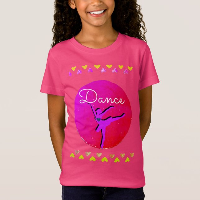 Camisa de dança de Balé feminino (Frente)