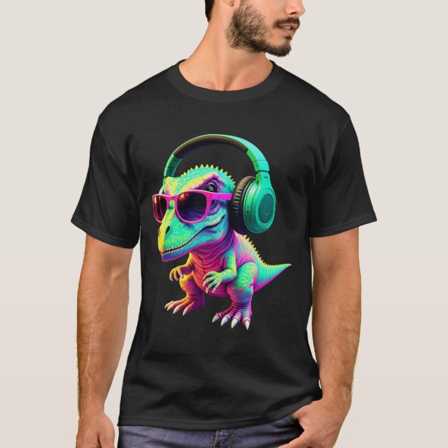 Camisa de dança do Dinossauro Funky (Frente)