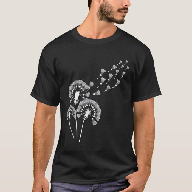 Camisa De Dandelion Para Jogador De Badminton _ Ru (Frente)