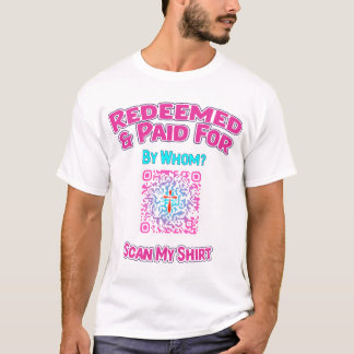 Camisa de declaração de fé com link de gospel de c