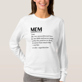 Camisa de Definição da Mãe Personalizada para o Di