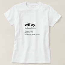 Camisa de definição de Wifey engraçada