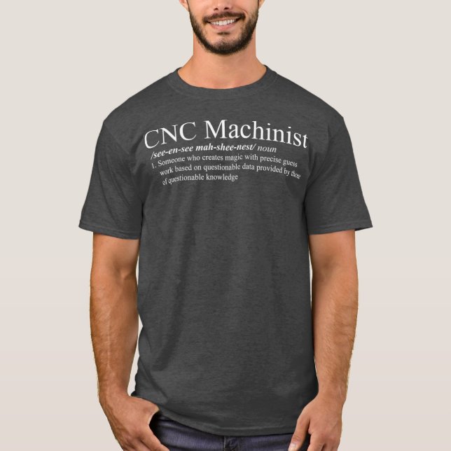Camisa de definição do CNC Machinist (Frente)