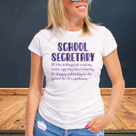 Camisa de Definição do Secretário de Escola