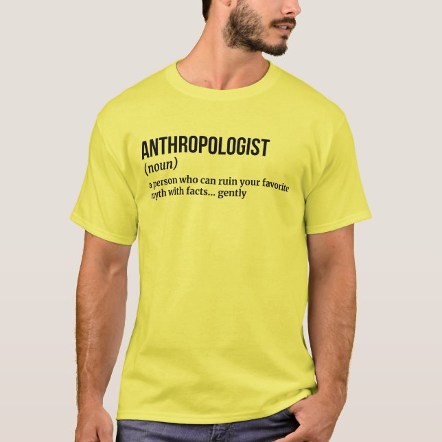 Camisa De Definição Engraçado De Antropologia (Frente)