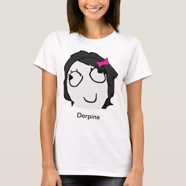 Camisa de Derpina Meme (preto) (Frente)