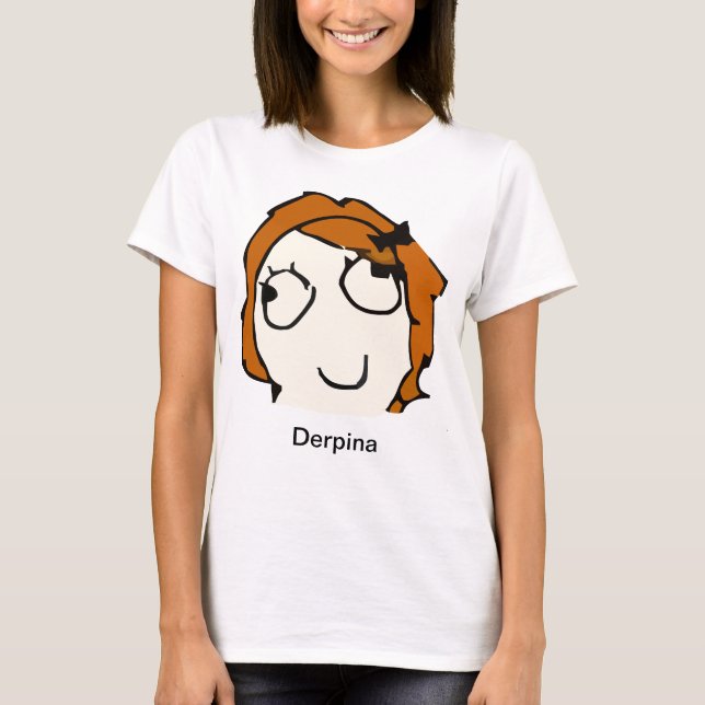 Camisa de Derpina Meme (vermelho) (Frente)