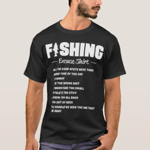 Camisa de desculpa de pesca