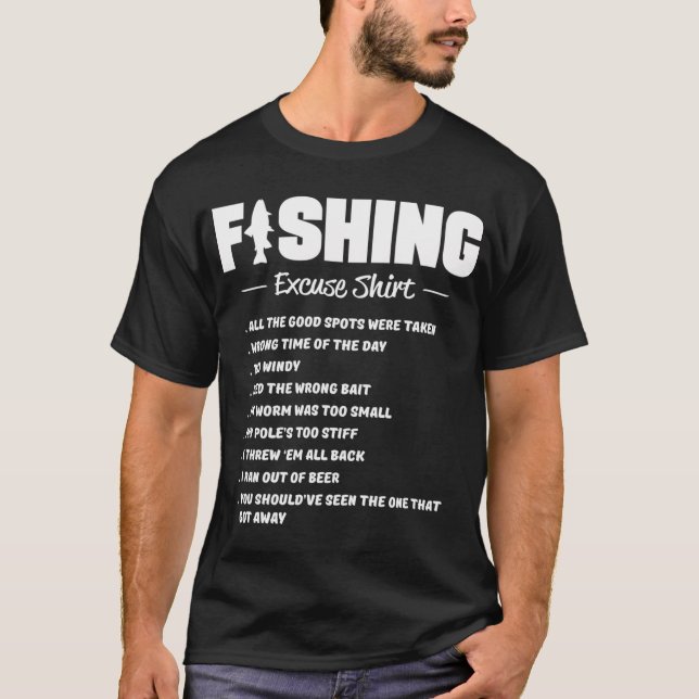 Camisa de desculpa de pesca (Frente)