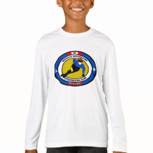 Camisa De Desempenho Da Juventude / Patinação De V