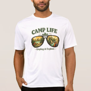 Camisa de desempenho masculina Camp Life Feels Rig