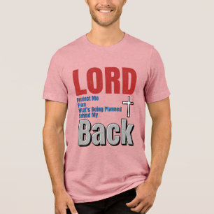 Camisa de Desenho de Fé Cristã Proteja-me o Senhor