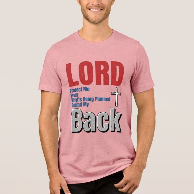 Camisa de Desenho de Fé Cristã Proteja-me o Senhor (Frente)