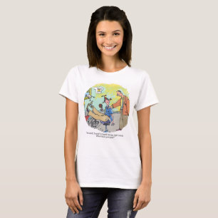 Camisa de desenho feminina com licença estúpida