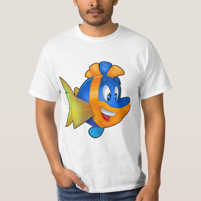 Camisa de desenho fofo de FriendFish (Frente)