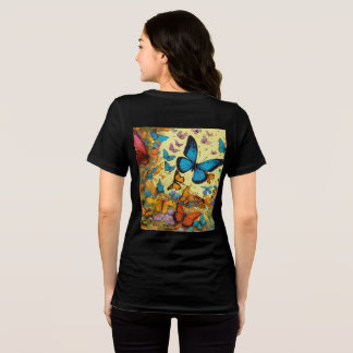 Camisa de Design de borboletas graciosa