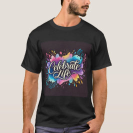 Camisa de Design de Celebração de Celebração de Aq