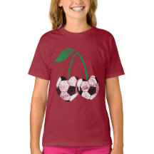 Camisa de design de cereja de futebol da Trendy co