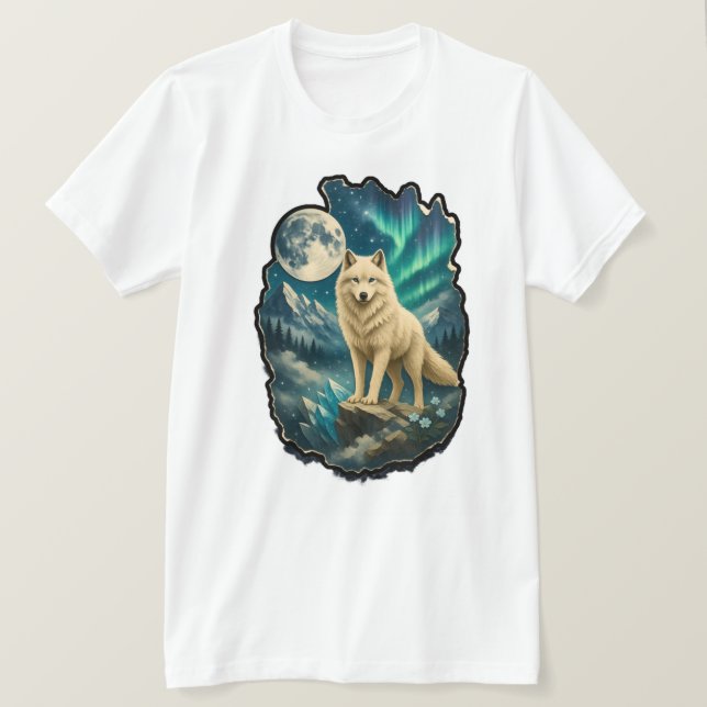 Camisa de Design de Fantasia da Vida Selvagem com  (Frente do Design)