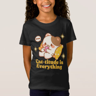 Camisa de Design de Gato Animada de Categoria Kawa