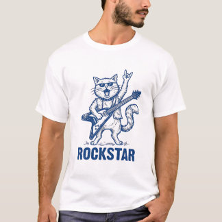 Camisa de Design de Gravura Vintage de Gato Tocand