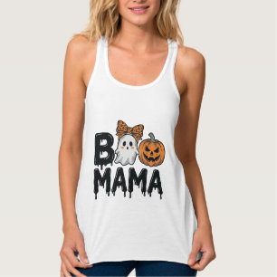 Camisa de Design de Halloween da Mãe Fantasma Abób