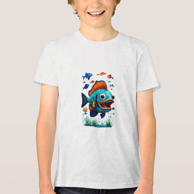 Camisa de Design de peixe (Frente)