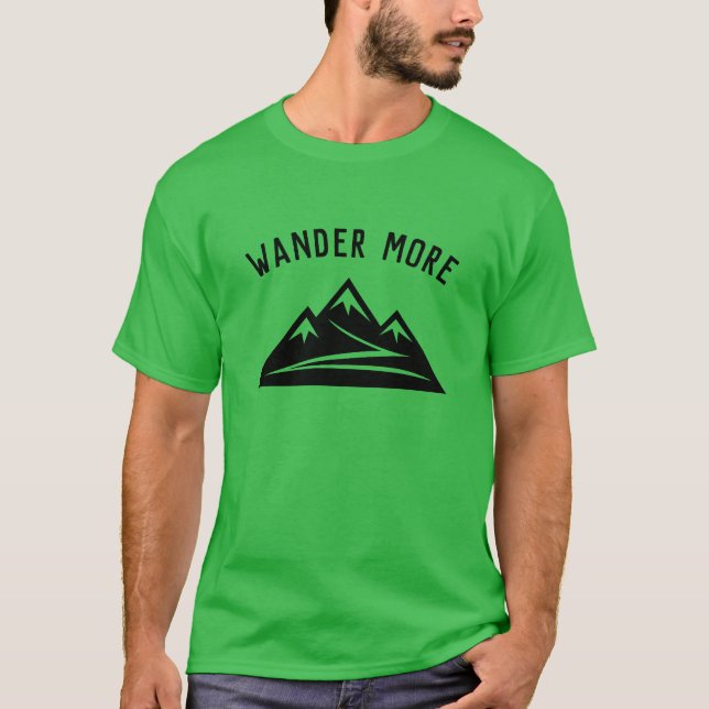 Camisa de design de pico Wander More Mountain para (Frente)
