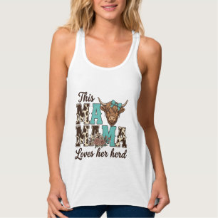 Camisa de Design de Vaca das Terras Altas Mãe Ama 