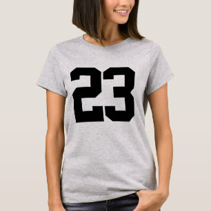 Camisa de design do número de t-shirts do número