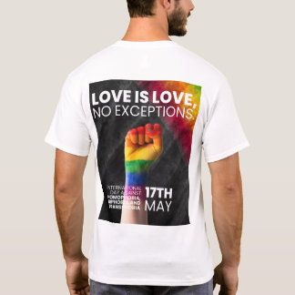 camisa de design para espalhar amor