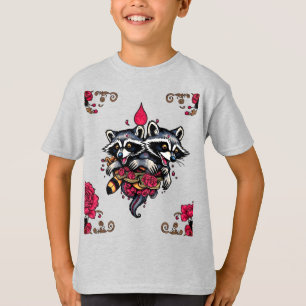 Camisa de design raccoon 6
