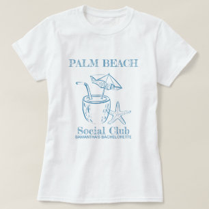 Camisa de Despedida de Solteira Retro Luxo Beach S