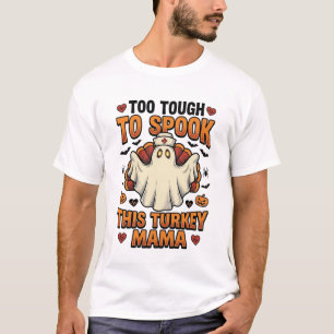 Camisa de Dia das Bruxas da Mamãe Peru com Fantasm