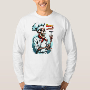 Camisa de Dia das Bruxas de Apetite Óssea - Chef d