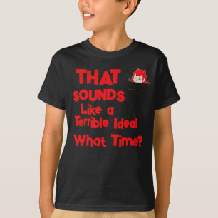 Camisa de Dia das Bruxas do Diabo de Bolso Bonito